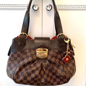 Louis Vuitton Damier Ebene Sistina PM with Receipt